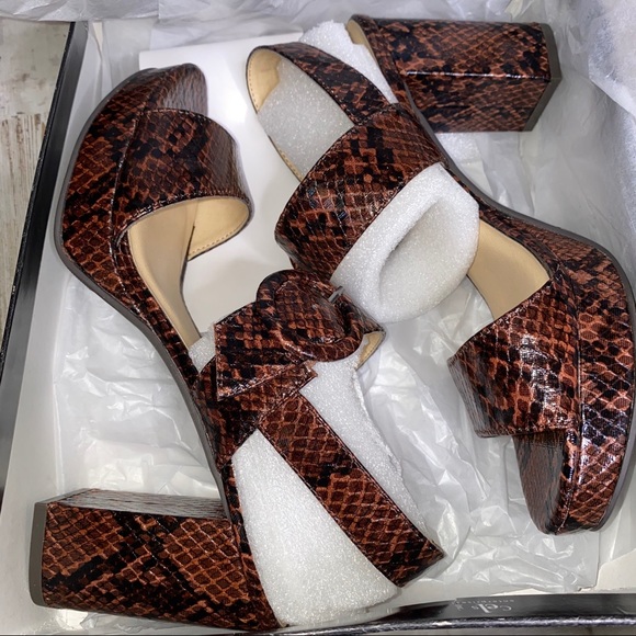 CL by Chinese Laundry Snake Print Block Platform - Picture 8 of 8